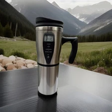 New  Smart Mug With Temperature Control 12V Stainless Steel Heated Mug 16 oz 
