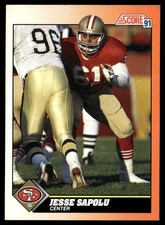 1991 Score Jesse Sapolu San Francisco 49ers #434