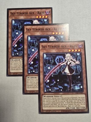 3x Sky Striker Ace - Raye 1st Edition Common L26D-ENS01 Yu-Gi-Oh!