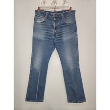 Levis 517 Mens Bootcut Jeans Medium Wash Blue Denim W34 L32 Cotton Blend