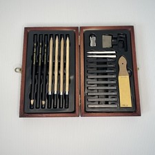 Drawing Set Wooden Storage Box