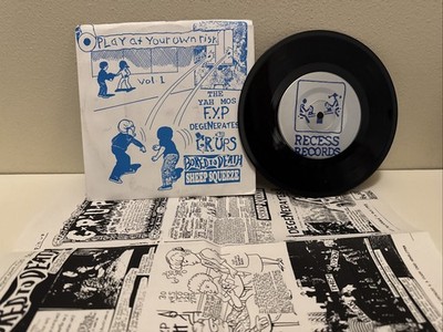 Play At Your Own Risk 7'' Vinyl Recess Records F.Y.P. Degenerates Bored To Death