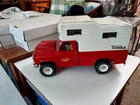 VINTAGE TONKA PICKUP CAMPER Red Clean