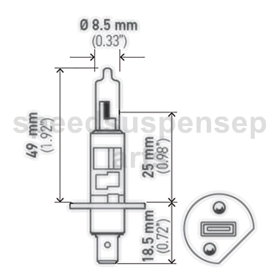 2 Daytime Running Light Bulb Fits 2000 Honda S2000 2001 Honda S2000 - Image 2 of 4