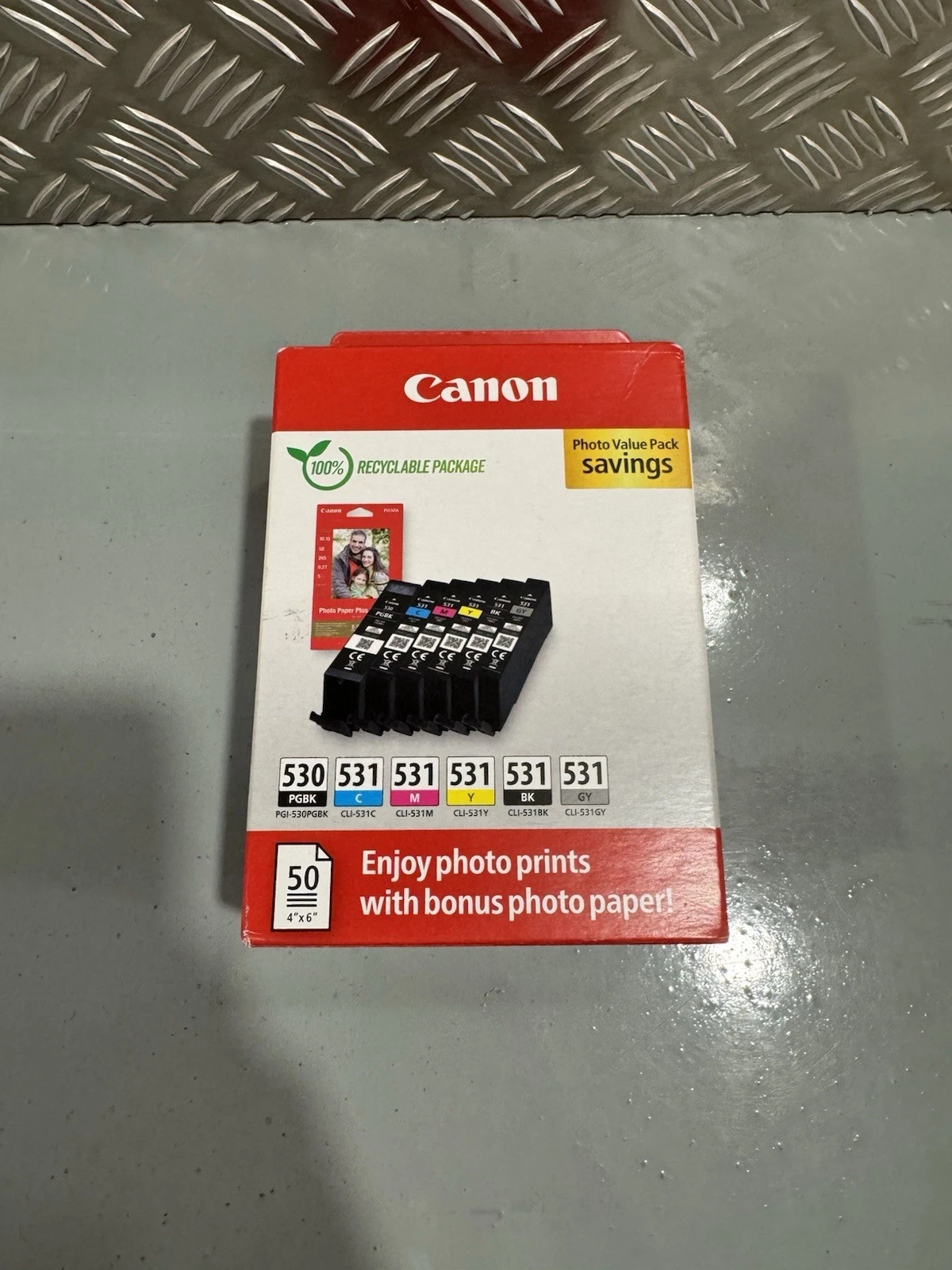 Genuine Canon Ink Multipack 530 531 Full Set Black Colour Brand New In Box