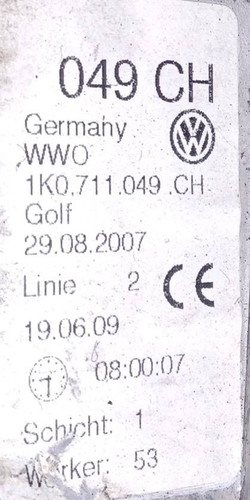 1K0711050A Leva cambio compl.  AUDI A3 Cabrio (8P) 2.0 16V TFSI Cbr 2p/b/1984cc - Imagen 4 de 4