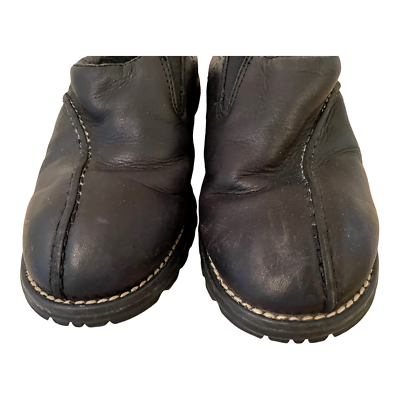 UGG Midtown Women 7 Leather Shearling Lined Mule Clog Shoe  display picture 3