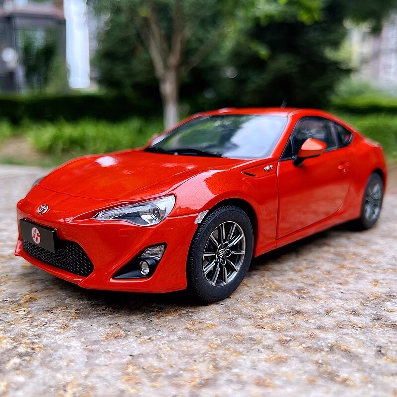 1:18 Scale Toyota 86GT GT86 Metal Diecast Car Model Orange