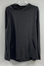 Spyder Active Pro Web Charcoal Long Sleeve Polyester Blend Activewear Hoodie L