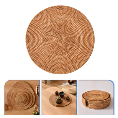  6 Pcs Deckel Untersetzer High Temperature Resistant Coaster Woven