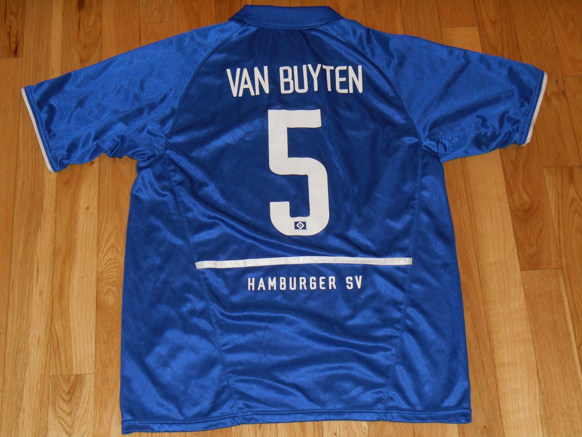 Rare 05-07 Nike DANIEL VAN BUYTEN Hamburger SV Soccer Jersey Kit