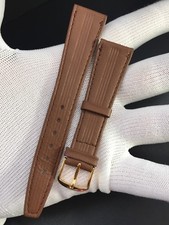 Leather Watch Strap Dark Brown 20Mm Old Stock 1970S