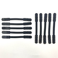 10 pc Face Mask Adjustable Ear Saver Strap Extender Black Silicone USA SELLER
