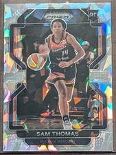 SAM THOMAS 2022 Panini Prizm WNBA Silver Cracked Ice #148 Rookie RC Mercury