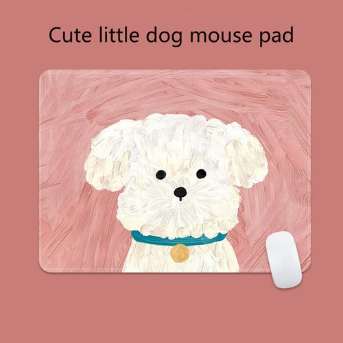 Cute Puppy Mousepad No Slip Rubber Lockedge Mousepad Computer Portable Mouse Mat - Photo 9/14