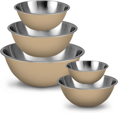 Meal Prep Stainless Steel Mixing Bowls Set, Home, Refrigerator, and Kitchen Food