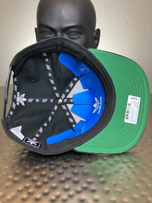 ADIDAS TREFOIL CHAIN SNAP-BACK Hat / S48638 / Black / adjustable