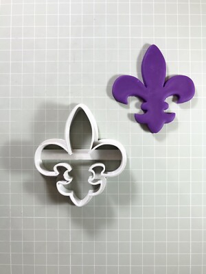 Fluer de Lis, Fondant, Gebäck Ausstecher 75 mm Länge - nur Handwäsche 