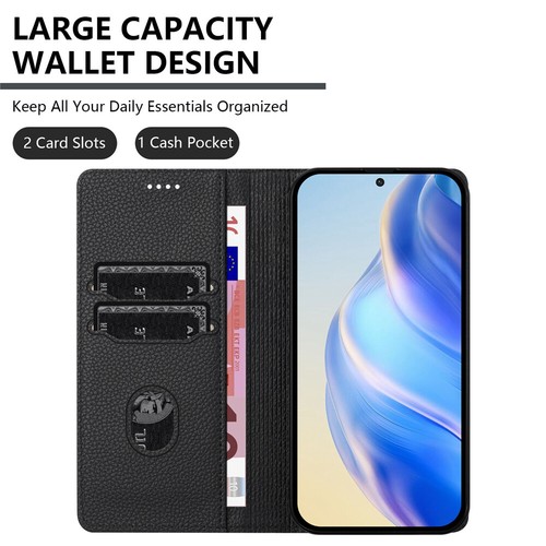 Magnetic Leather Case Wallet Flip Cover For iPhone 16e 16 15 14 13 12 11 Pro MAX - Picture 38 of 121