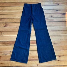 UNIQLO J.W Anderson denim flared high waist jeans 23Inch Waist