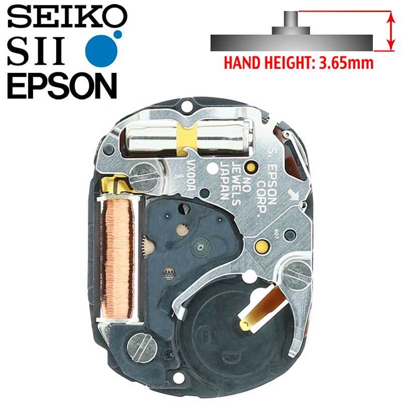 New Japan Seiko SII / TMI / Epson VX00 Watch Movement, 4 3/4, 2