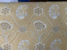 Pierre Deux French Country Fabric - Vertuoi-yellow - Remnants - Les Olivades