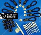 <!--F#f_0-->Bungee Loops Fitting Kit 80mm 10 pk Bunji Tonneau Ute Marine Knob Loop W/- TOOL<!--F/-->