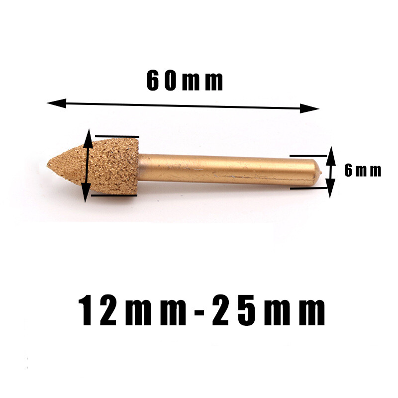 46 100 Grit Bullet Brazing Diamond Grinding Burrs Bit Die Grinder 1/4'' Shank eBay