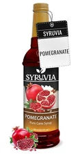 Syruvia Pomegranate Syrup 25.4 fl oz, Premium Flavoring for Tea, Beverage & More