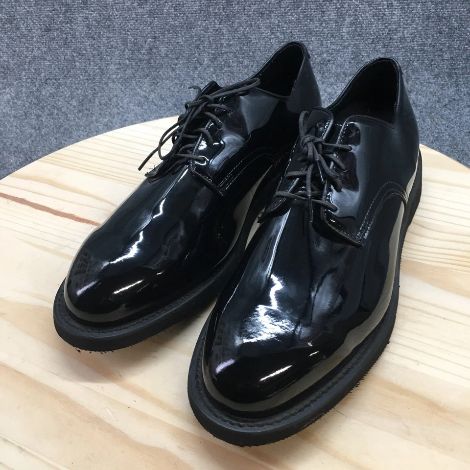 Zapatos Thorogood Para Hombre 16M Clásicos Poroméricos Oxford Brillo Negro Charol Foto 3 de 4