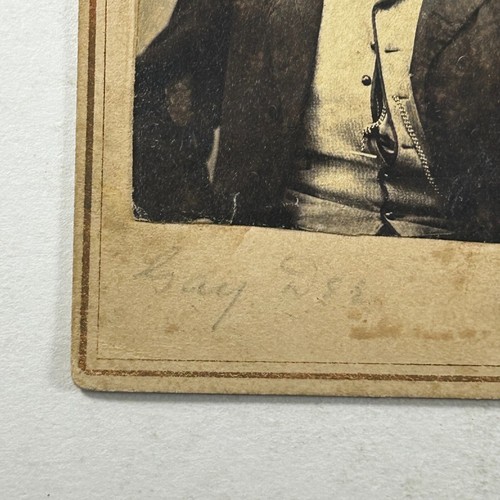 CDV Dapper Young Gentleman Combed Hair Facial Hair Faded ID - Picture 3 of 6
