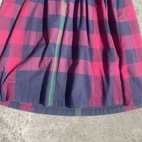 Vintage Designer Burberry Plaid Tartan Pleated Y2K Preppy Grunge Mini Dress SMLL - Picture 8 of 12