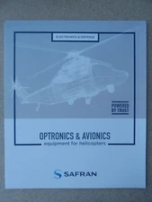 SAFRAN ELECTRONICS DEFENSE OPTRONICS AVIONICS EQUIPMENT HELICOPTER LEAFLET