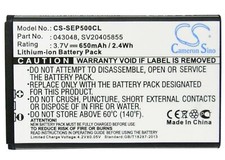 650mAh Battery For Swissvoice ePure,ePure fulleco DUO,L7,P/N: 043048,SV20405855