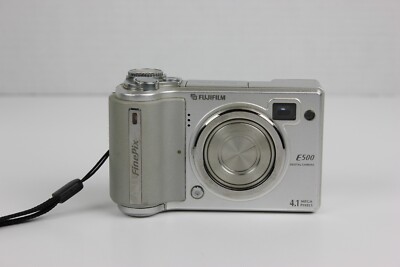 フジフイルム Fujifilm FinePix E500 #AG060+KK FujiFilm Finepix 4 MP Super CCD Compact Popup Flash Digital