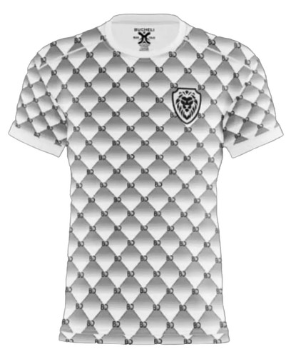 T-shirt Homme 1957 Coupe Slim Italienne - Coton Extensible - Col V - Modèle Blanc Graphique