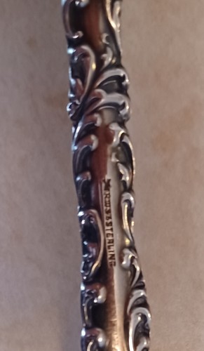 Sterling Silver (96 Grams) 1890 Waverly By Wallace Spoons. 8" - Picture 2 of 6