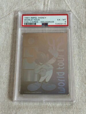 1991 Impel DISNEY World Tour 1992 Hologram 3D Disneyland MICKEY