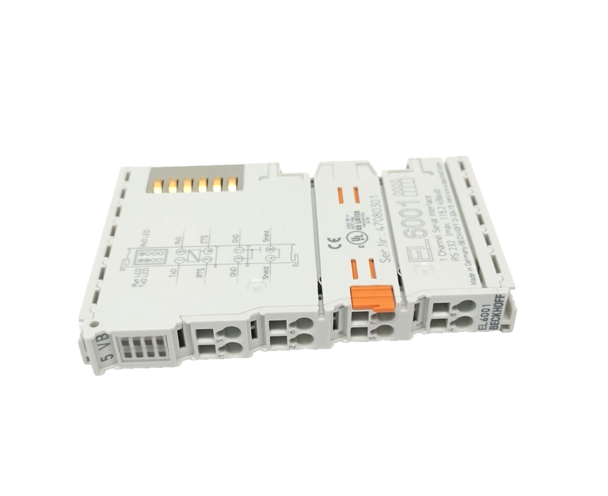Terminal Beckhoff EL6001 EtherCAT - Interface Communication 1 Canal Série, Occasion, Garantie 30 Jours