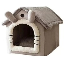 All Seasons Warm Washable Cat Dog House Indoor Soft Removable Cushion Pet Bed
