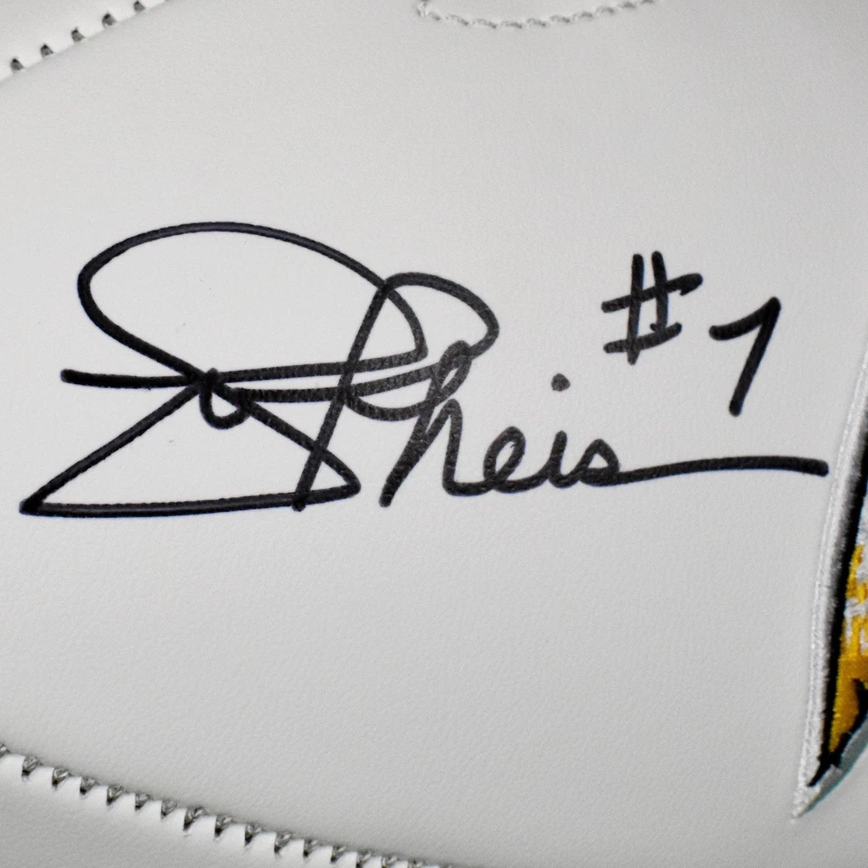 Joe Theismann Firmado 83 NFL Jugador Más Valioso Inscripción Washington Redskins Logo Fútbol americano (J Foto 2 de 4