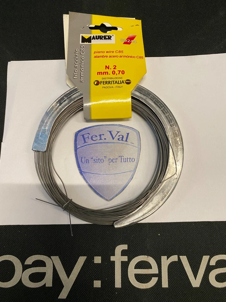 FILO IN ACCIAIO ARMONICO IN MATASSINA C85  MAURER CODICE 89248-89250-89242-89243 - Immagine 3 di 4