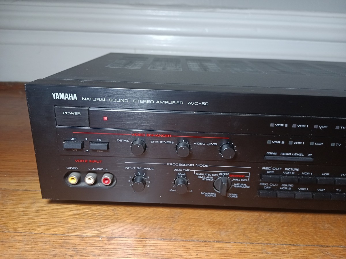 Yamaha AVC-50 Natural Sound Stereo Amplifier 45 WPC | eBay