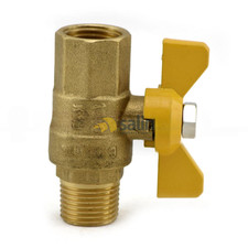 BROMIC GAS GAS OR WATER BALL VALVE (DR BRASS BUTTER)