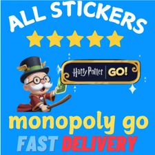 (All Sticker  Available) ⚡ Monopoly Stickers Go 1⭐- 5⭐CHEAPEST🔥SUPER FAST⚡24/7
