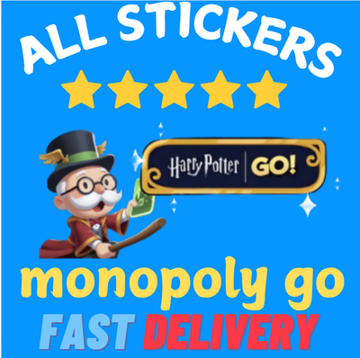 #ad GOLD Sticker Available ⚡Monopoly Stickers Go 1 6⭐CHEAPEST🔥SUPER FAST⚡24 7 $5.99