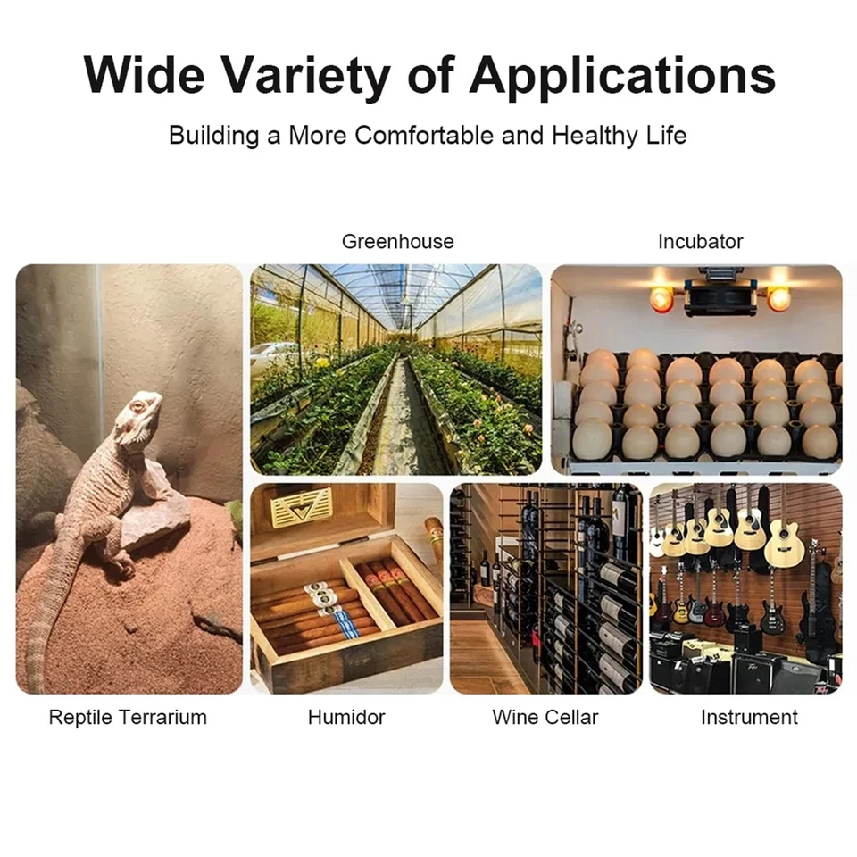 Tuya WiFi Temperature Humidity Sensor Smart Thermohygrometer APP Remote Control/ - Bild 4 von 4