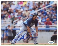 Hak-ju Lee Autographed Signed 8X10 Photo MLB Baseball Tampa Bay Rays ACOA COA