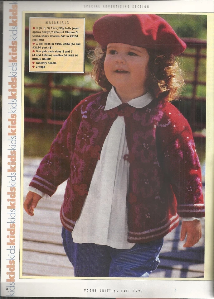 VOGUE KNITTING INTERNATIONAL MAGAZINE FALL 1997 - Image 3 of 4