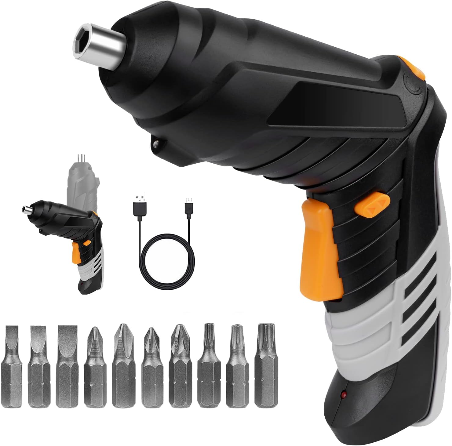 Electric Screwdriver Cordless, 3.5N·M Max Torque Electric Screwdriver Kit, 3.6V/